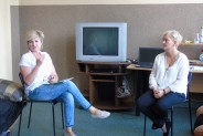 Spotkanie podopiecznych Hostelu OIK z Edytą Monasterską, doradcą zawodowym oraz Wandą Karwel,…