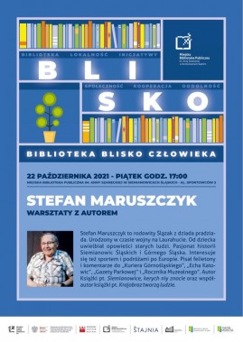 Spotkanie autorskie ze Stefanem Maruszczykiem - plakat