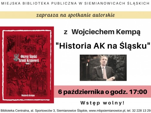 Spotkanie z Wojciechem Kempą - plakat