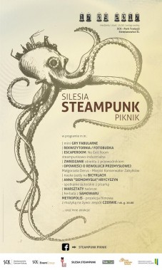 Piknik Steampunkowy - plakat