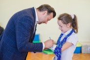 Nagrodzeni przez prezydenta miasta uczniowie siemianowickich szkół.