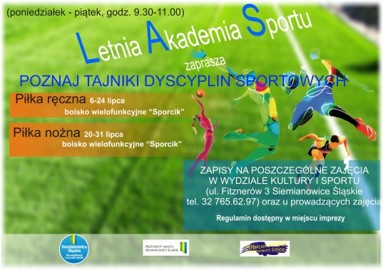 Plakat Letniej Akademii Sportu