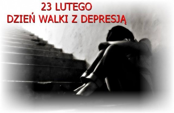 plakat przedstawiający przeżywającego depresję człowieka