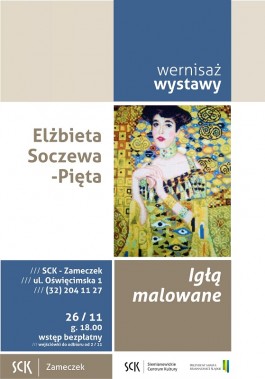 Plakat z pracą Elżbiety Soczewa-Pięta