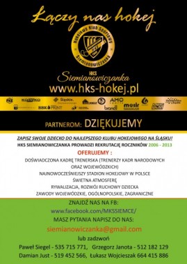 Plakat - Nabór HKS Siemianowiczanki