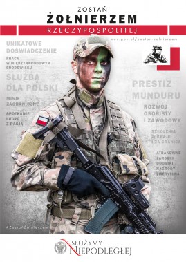 Plakat akcji "Zostań żołnierzem RP"