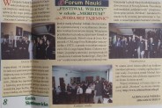Gazeta z artykułem o Forum