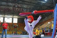 1 zawodników podczas treningu na Mistrzostwach Polski ZS PUT Taekwondo