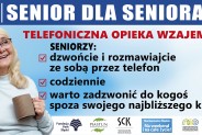 Plakat informujący o innych formach pomocy seniorom