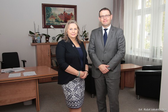 Anna Zasada-Chorab i Paul Wojciechowski, Ambasador Australii na terenie RP - w siemianowickim…