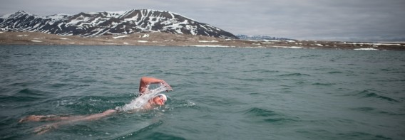 Leszek Naziemiec w wodach arktycznych