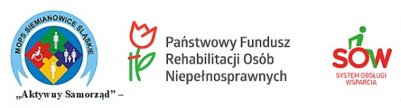 Logotypy organizacji uczestniczących w przedsięwzięciu PFRON.