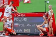 Sztafeta 4x400 m w składzie: Kajetan Duszyński, Karol Zalewski, Natalia Kaczmarek i Justyna…