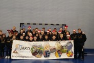 spotkanie wigilijne sekcji młodzieżowej HKS "Siemianowiczanka"  na hali sportowej MOSiR "Pszczelnik"