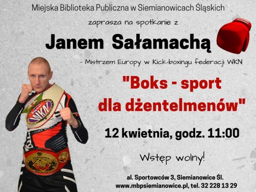 Spotkanie z Janem Sałamachą - plakat