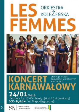 Orkiestra Koleżeńska LES FEMMES - plakat