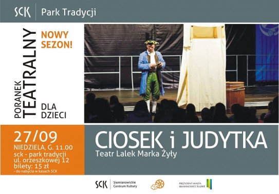 Spektakl dla dzieci Ciosek i Judytka - plakat