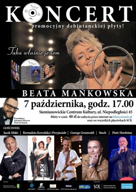 Koncert Beaty Mańkowskiej - plakat