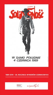 Plakat na 30-lecie częściowo wolnych wyborów parlamentarnych w Polsce