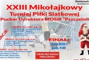 XXIII Mikołajkowy Turniej Piłki Siatkowej - plakat