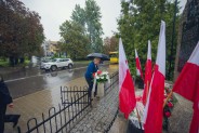 Radna Rady Miasta składa wieniec przed Pomnikiem Obrońców Kopalni "Michał"