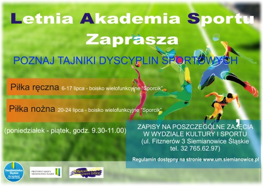 Plakat - Letnia Akademia Sportu