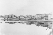 Panorama Siemianowic znad stawu hutniczego (widok na zabudowę ulicy Bytomskiej, obecnie…