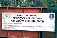 Baner reklamowo-informacyjny dotyczący siemianowickiego PSZOK-a.