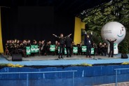 Występ Górniczej Orkiestry Dętej Bytom - muzycy frontem w trakcie koncertu - zakończenie koncertu…