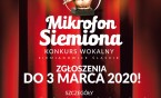 Mikrofon Siemiona 2020 - zgłoszenia do 3 marca