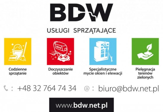 Grafika reklamowa firmy BDW.