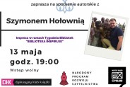 Spotkanie z Szymonem Hołownią - plakat