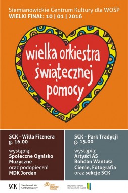 24. finał Wielkiej Orkiestry Świątecznej Pomocy - plakat