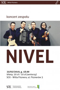 Koncert zespołu Nivel - plakat
