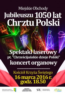 1050 lat Chrztu Polski - plakat
