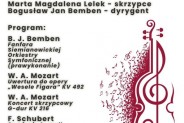 Koncert inauguracyjny Siemianowickiej Orkiestry Symfonicznej - plakat