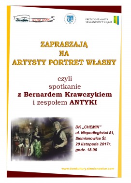 Spotkanie z Bernardem Krawczykiem - plakat