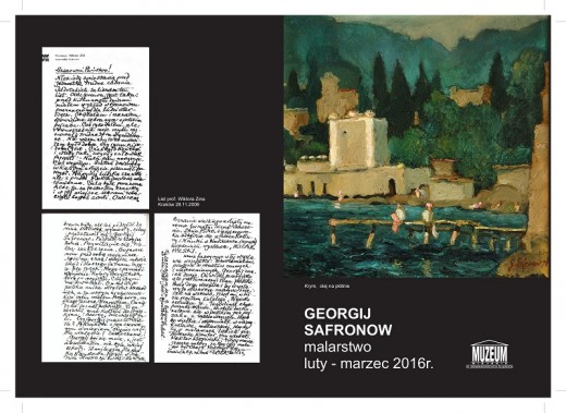 Wystawa malarstwa Gergija Safronowa - okładka folderu