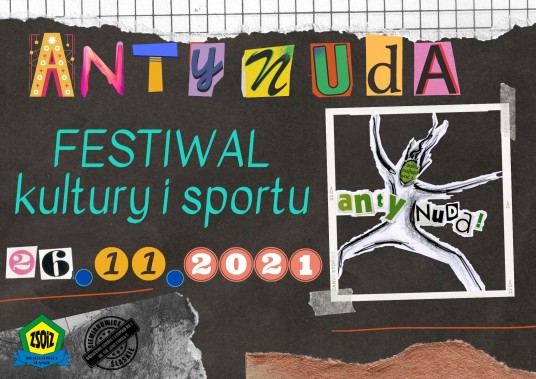 Plakat promujący Festiwal Kultury i Sportu ANTYNUDA