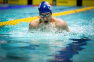 Siemianowicki "Król żabki" - Wiktor Szynawa płynie po swój złoty medal na 50 m stylem klasycznym
