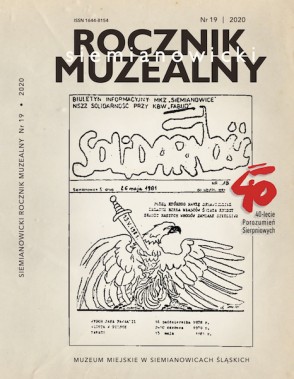 Okładka Siemianowickiego Rocznika Muzealnego nr 19