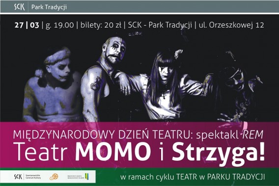 Międzynarodowy Dzień Teatru w Parku Tradycji - plakat
