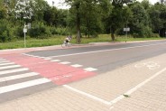 Przejście dla rowerzystów na ul. Świerczewskiego