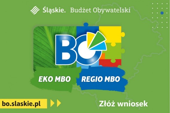 Grafika Budżetu Obywatelskiego organizowanego przez Urząd Marszałkowski Województwa Śląskiego.