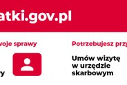 Loga Umów się w urzędzie oraz podatki.gov.pl