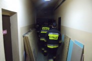 Wspólne ćwiczenia pracowników Ośrodka Interwencji Kryzysowej i siemianowickich strażaków.