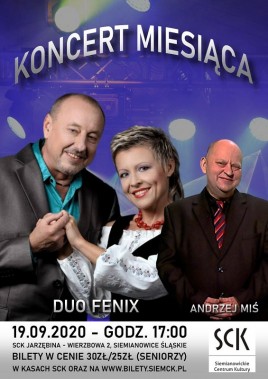 Koncert Miesiąca - Duo Fenix - plakat