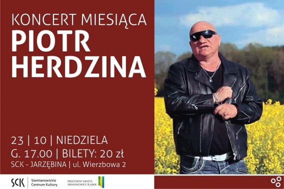 Koncert miesiąca - Piotr Herdzina - plakat