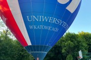 Balon z napisem Uniwersytet Śląski w Katowicach