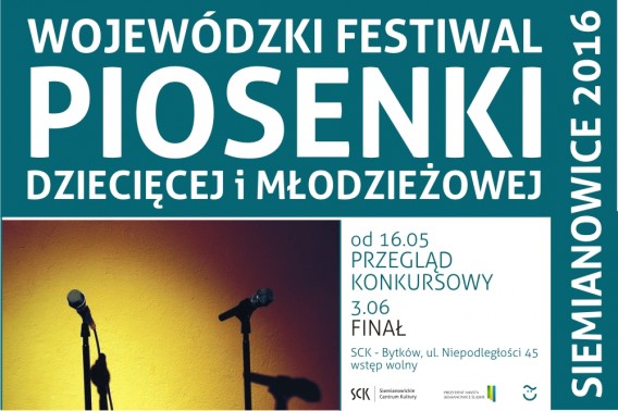 Wojewódzki Festiwal Piosenki Dziecięcej i Młodzieżowej - plakat